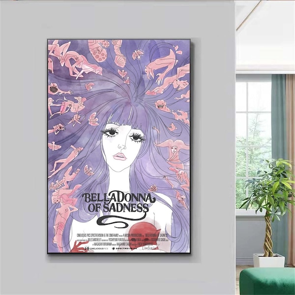 Belladonna Of Sadness,Anime Poster, Manga Poster,Painting Art,TV Poster Wall Art Painting Canvas Print,no frame