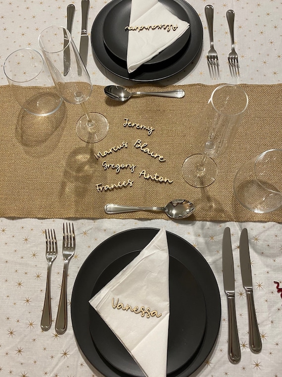 Personalised Wooden Name Place Cards Name Tags Name Place Etsy Australia