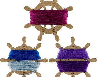 Wooden needlework floss keeperFloss BobbinThread HolderYarn KeeperEmbroidery Floss KeeperSet of 6