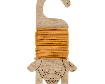 Wooden needlework floss keeperFloss BobbinThread HolderYarn KeeperEmbroidery Floss KeeperSet of 6