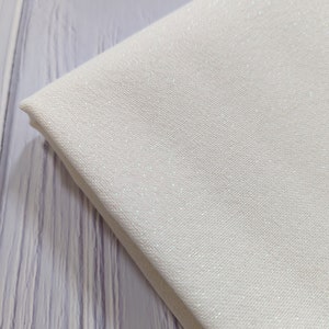 Sparkly 32ct Zweigart  Lugana Murano Cross Stitch Fabric/Lugana Evenweave Fabric for counted cross stitch, needle arts - White Opalescent
