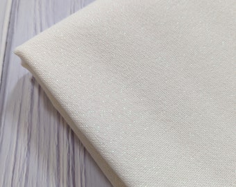 32ct White Opalescent Zweigart Lugana Murano Evenweave Fabric for Cross Stitch