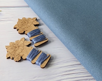 32ct Colonial Blue Zweigart Lugana Murano Evenweave Fabric for Cross Stitch