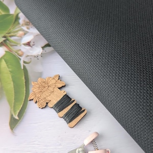14ct Aida Cross Stitch Premium Fabric/Pre-cut Wichelt-Permin Aida Fabric for counted cross stitch - Chalkboard Black color