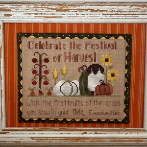 Festival of Harvest Cross Stitch Chart - Mani di Donna Design