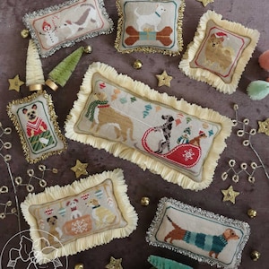 12 Dogs of Christmas Cross Stitch Booklet: Festive Hound Designs