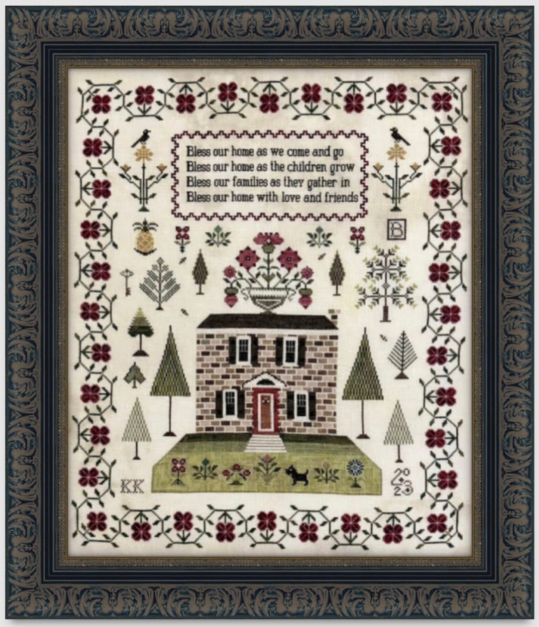 Needlework Marketplace 2023 NEW Release fox and Rabbit brenda's Sampler