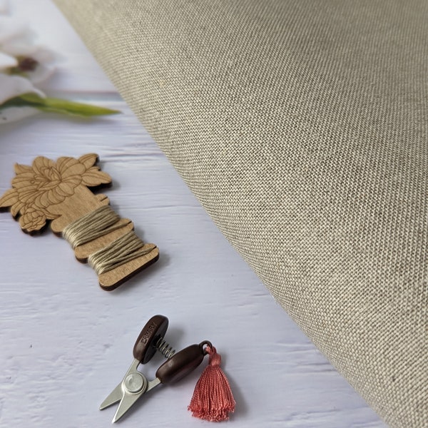 32ct Zweigart  Belfast Linen Cross Stitch Fabric/Linen Fabric for counted cross stitch/ Cross stitch Embroidery fabric  Raw Natural color