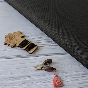 25ct Black Lugana Evenweave Fabric: Zweigart Cross Stitch Needle Art