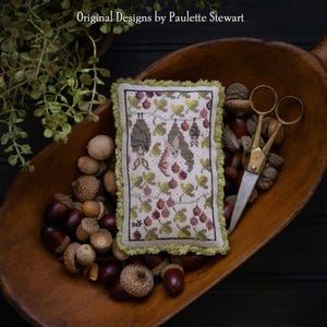 Fig Folk Cross Stitch Chart - Plum Street Samplers Printed Design