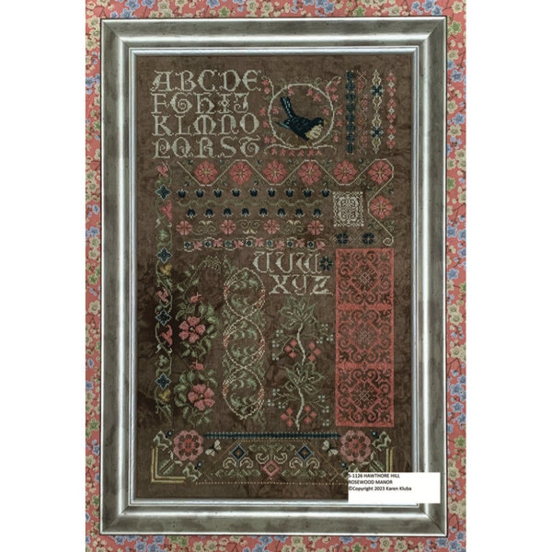Needlework Marketplace 2023 NEW Release Rosewood Manor HAWTHORNE Hill