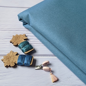 32ct Zweigart  Lugana Murano Cross Stitch Fabric/Lugana Evenweave Fabric for counted cross stitch, embroidery, needle arts - Azure Blue