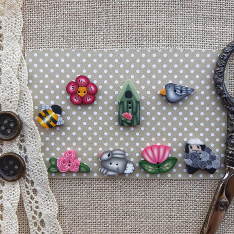 Polyclay Button Polymer Clay Buttons - Etsy