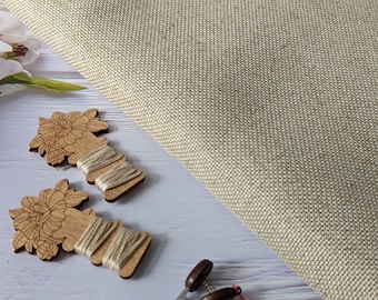 18ct Zweigart Floba Evenweave Fabric: Natural Oatmeal Cross Stitch