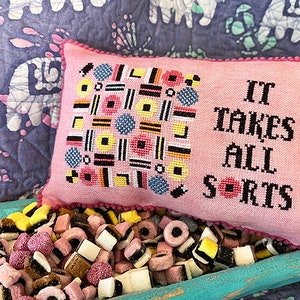 2023 Nashville Needlework Market New release from  Ink Circles  - &quot;Assorted Sorts &quot;  Chart /Ready to ship