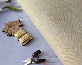 32ct Belfast Linen Fabric: Zweigart Cross Stitch Embroidery, Vintage Cream Sahara