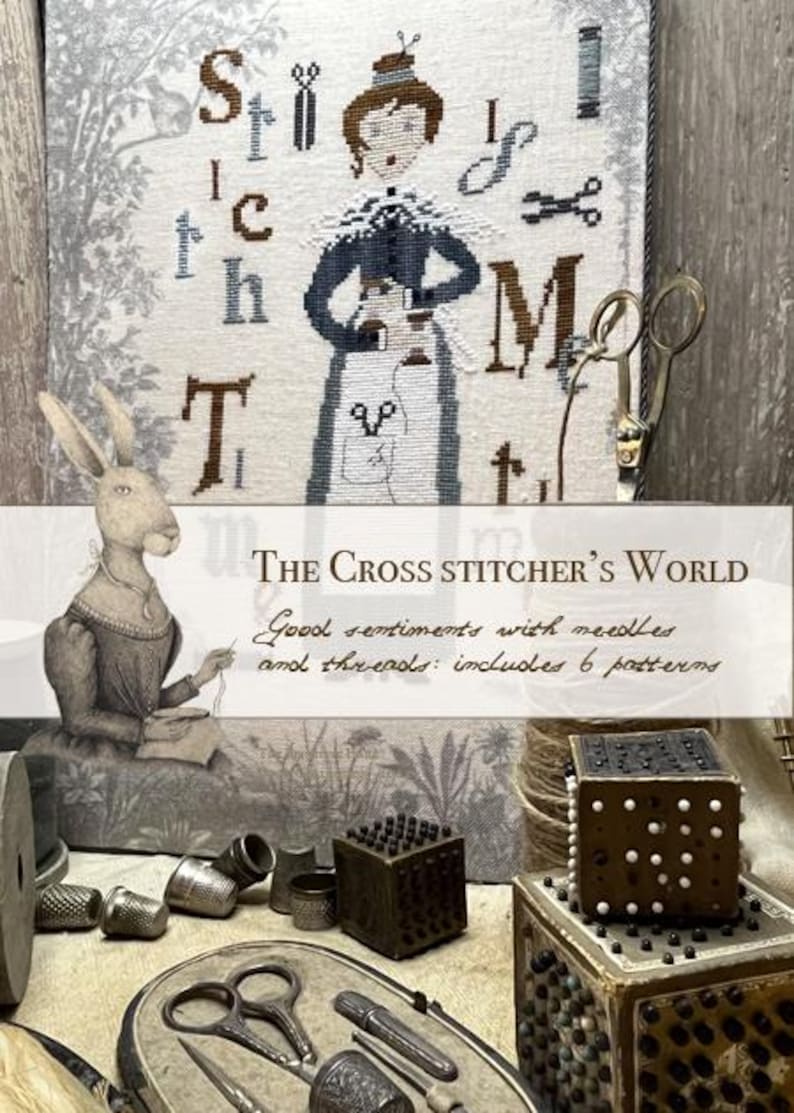 Sentiment Needle Cross Stitch Patterns Book: the Cross Stitcher's World, 6 Charts - Etsy
