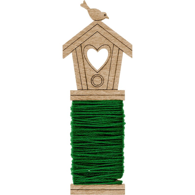 Wooden needlework floss keeperFloss BobbinThread HolderYarn KeeperEmbroidery Floss KeeperSet of 6