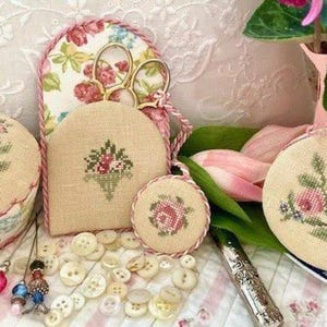 JBW Designs  - &quot;Lucia’s Sewing Smalls&quot; Printed Cross Stitch Chart/2025 Nashville Market New Release/Ready to ship