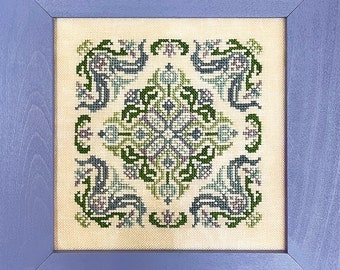 2023 Nashville Needlework Market New release from  Ink Circles  - "Blue Tulips "  Chart /Ready to ship