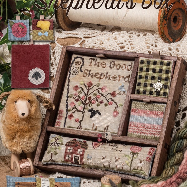 Jeannette Douglas Designs 2024 Nashville Needlework Market release -"Shepherd’s Box" Cross Stitch Chart