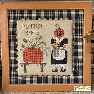 Lady Pumpkin Seeds Needlework Chart - Mani di Donna EXPO Design