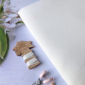 56ct  Zweigart Kingston  Linen Cross Stitch Premium Fabric/Zweigart Linen Premium Fabric for counted cross stitch, embroidery -Antique White