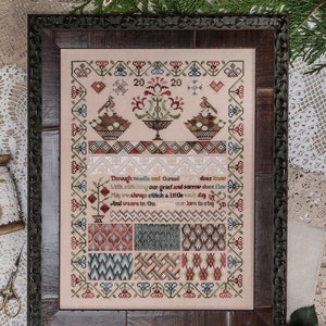 2023 Nashville Needlework Market New release from Jeannette Douglas Designs -  &quot;Tapestry of Stitches&quot; Chart /Ready to ship