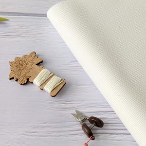 18ct Zweigart  Aida Cross Stitch Premium Fabric/ Aida Fabric for counted cross stitch - Antique White