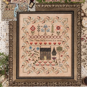 Jeannette Douglas Designs 2024 Nashville Needlework Market release -&quot;Needle Be True Sampler and Smalls&quot; Cross Stitch Chart
