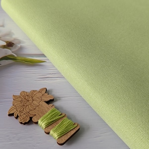 32ct Zweigart  Lugana Murano Cross Stitch Fabric/Lugana Evenweave Fabric for counted cross stitch, embroidery, needle arts -  Lime Color