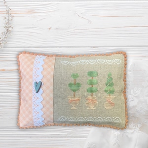 2022 Nashville Needlework Market EXCLUSIVE - Design from Dirty Annie&#39;s Southern Style - &quot;Topiary Trio &quot; chart/Ready to ship