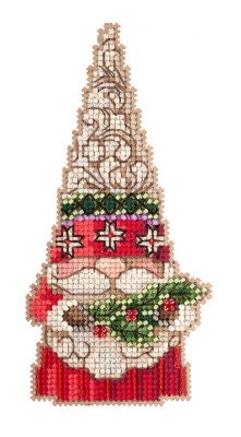 DIY Mill Hill Emerald Flourish Christmas Holiday Bead Cross Stitch Ornament  Kit 