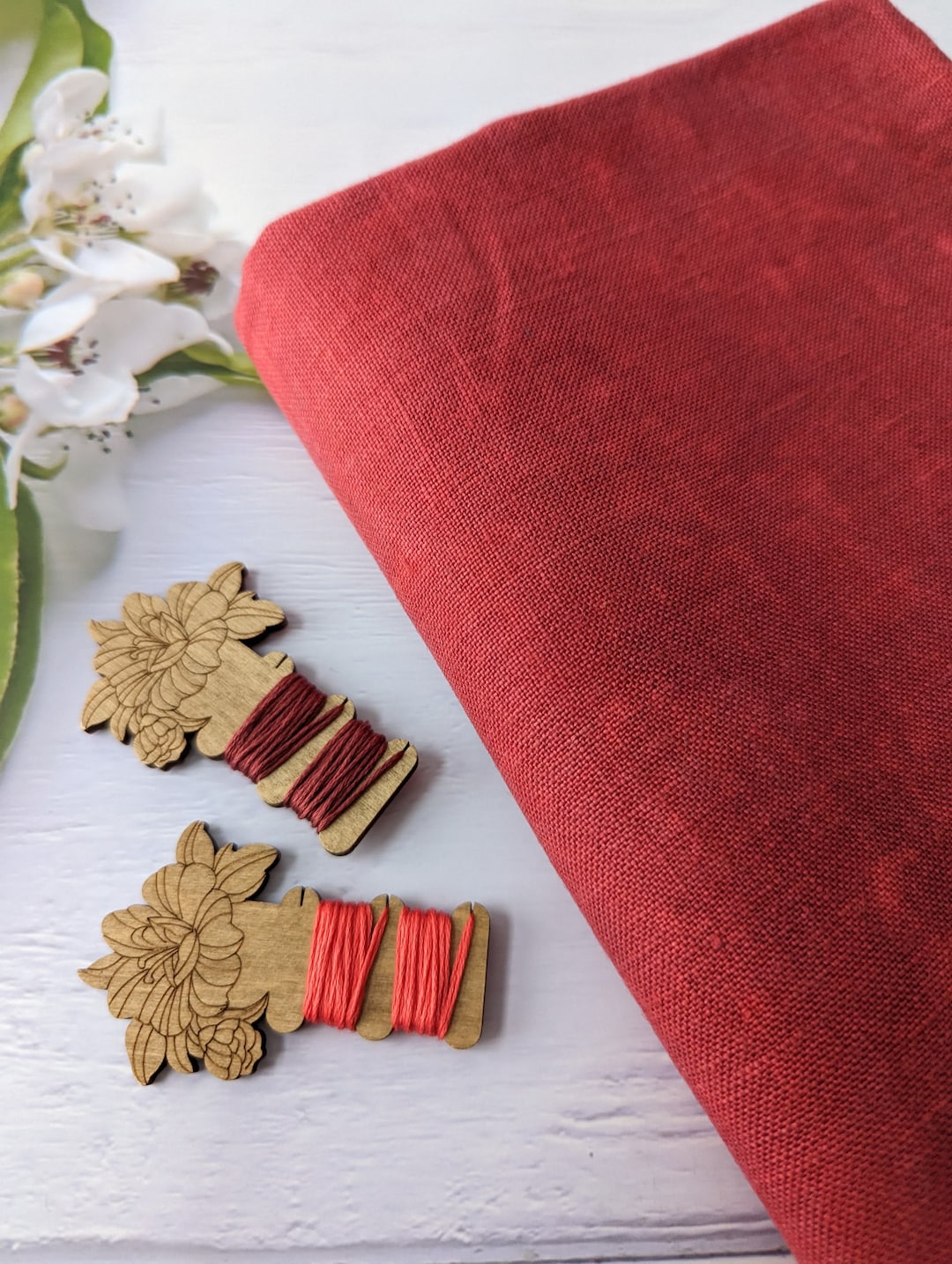 34ct Hand-dyed Linen by Atomic Ranch Fabrics - “joy Lynn