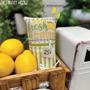 Fresh Lemonade - Cross Stitch Chart by Primrose Cottage Stitches/2023 Nashville Needlework Market New release/Ready to ship