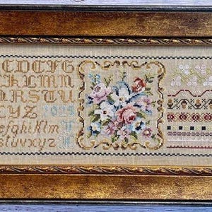 Jan Hicks Creates - &quot;Milady&#39;s Posies&quot; Printed Cross Stitch Chart/2025 Nashville Market Exclusive/Ready to ship