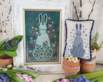 Hello From Liz Mathews 2024 Nashville Needlework Market release   -  "Cottontail"  Cross Stitch Chart