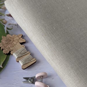 36ct Edinburgh  Linen Cross Stitch Premium Fabric/Edinburgh Linen Fabric for counted cross stitch, embroidery -  Flax color