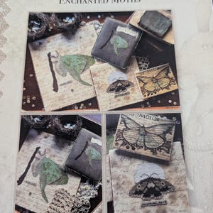 2023 Nashville Needlework Market Surprise Pattern Exclusive from  The Primitive Hare - &quot;Enchanted moths&quot; chart/Ready to ship