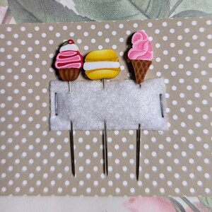 2023 Nashville Needlework Market New release from Puntini Puntini  -  Pins set &quot;Sweets&quot;/Ready to ship