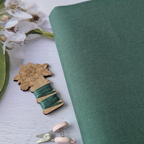 40ct  Newcastle Zweigart Counted  Cross Stitch Linen Fabric - Sage Color