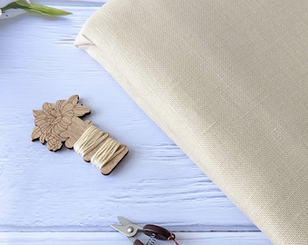 32ct Antique Ivory  Zweigart Belfast Linen Cross Stitch Fabric