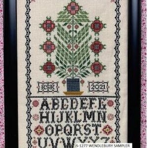 Rosewood Manor -  &quot;Wendlebury Sampler&quot; booklet of Cross Stitch Charts/Ready to ship