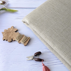 28ct Zweigart  Cashel  Linen Cross Stitch Fabric/Linen Fabric for counted cross stitch/ Raw Natural color