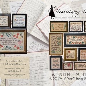 2023 Nashville Needlework Market New release from Heartstring Samplery   - &quot;Sunday Stitches&quot; book