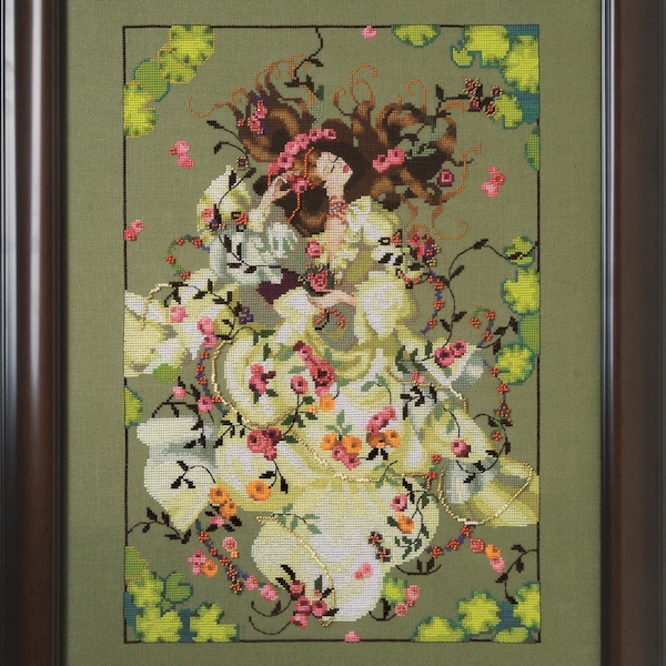 Mirabilia's Ophelia Cross Stitch Pattern: Nora Corbett Design