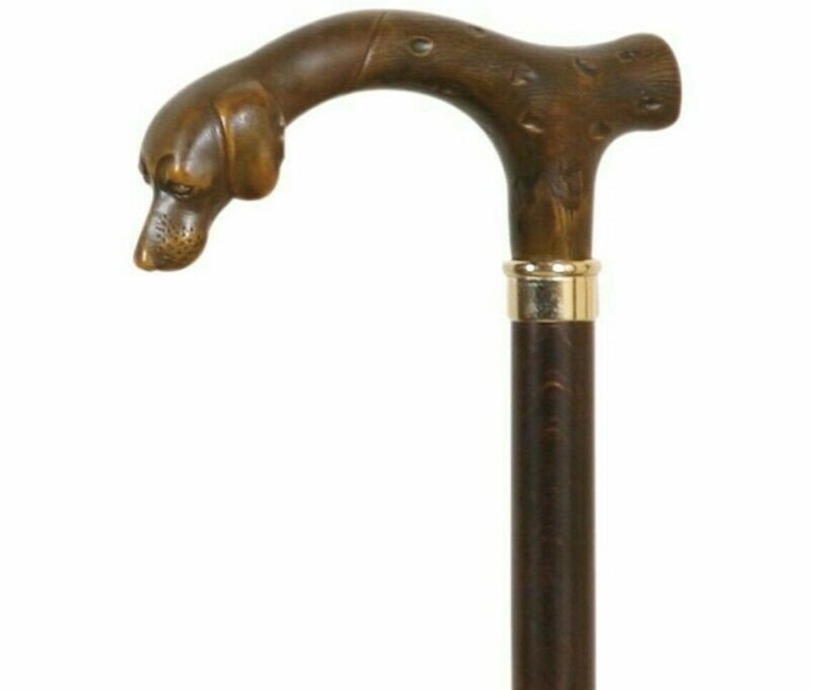 Dog Head Walking Stick premium Collector's Cane Animal Etsy