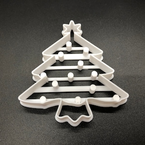 Christmas Tree Cookie Cutter | Christmas Baking Fondant Biscuit Wow3D Xmas Santa Snow Baubles