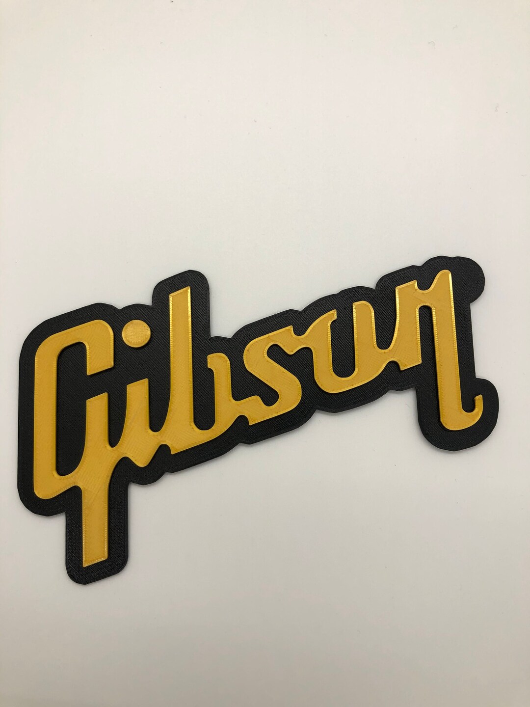 Gibson Inspired Logo Badge Wow3d Emblem Amplification Guitar Speaker Man Cave Gift for Him Sign