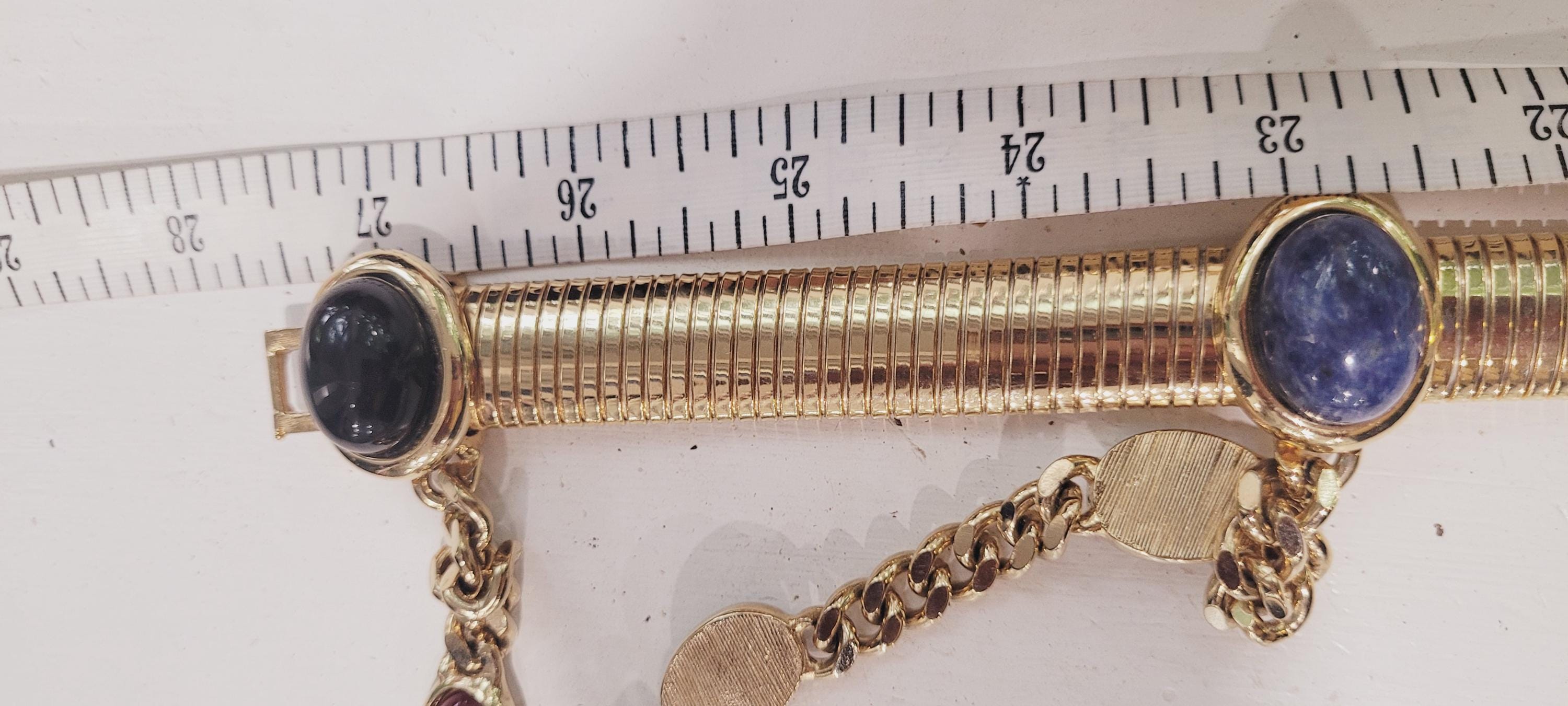 Judith Leiber Black Belt with Gold and Pearl Details JUDITH LEIBER-Black/Gold Belt – Closet NV Shop main image 3